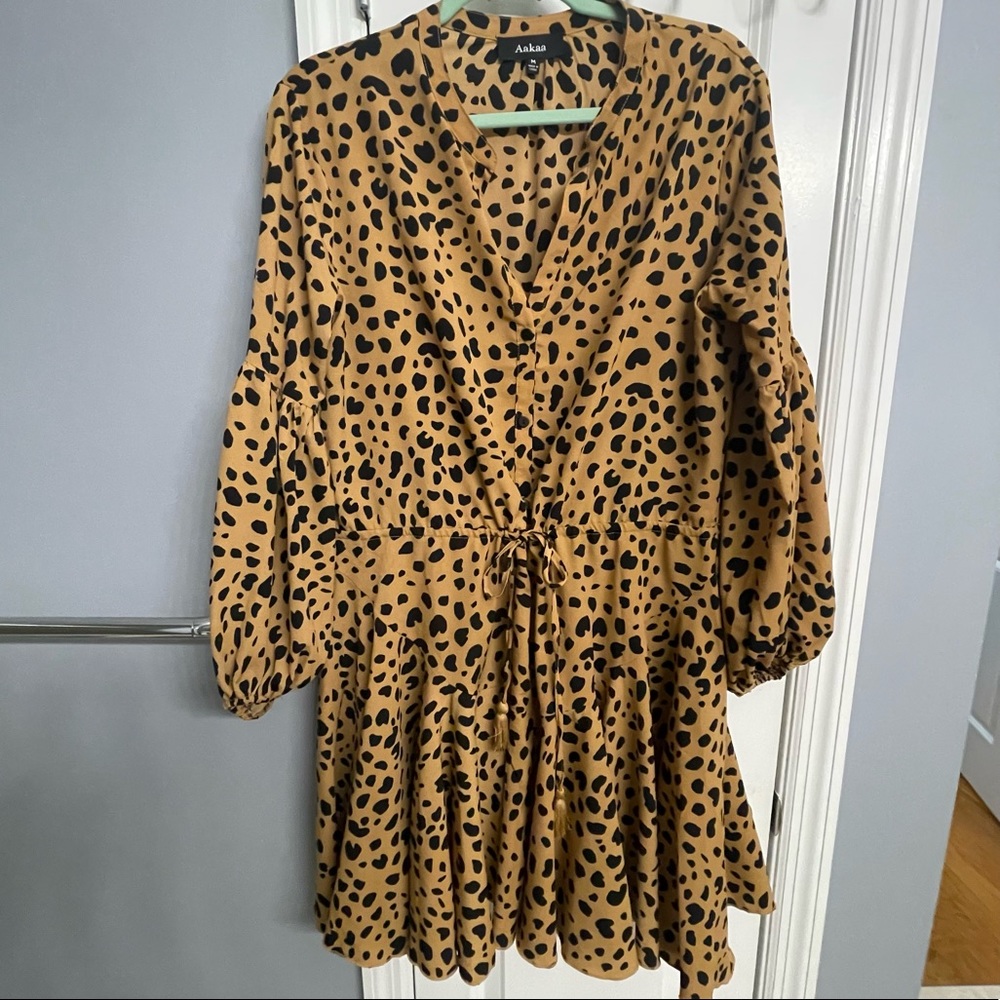 Aakaa Cheetah medium dress